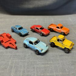 Vintage Tootsie Toy Mini Metal Cars (x6) - Great Collectibles! 