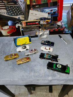 Corgi Toys Bat Mobile Green Hornet Black Beauty James Bond Cars The Saint & Man From Uncle Lot