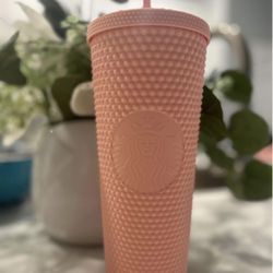 Starbucks Venti Tumbler Studded Matte Pink NEW
