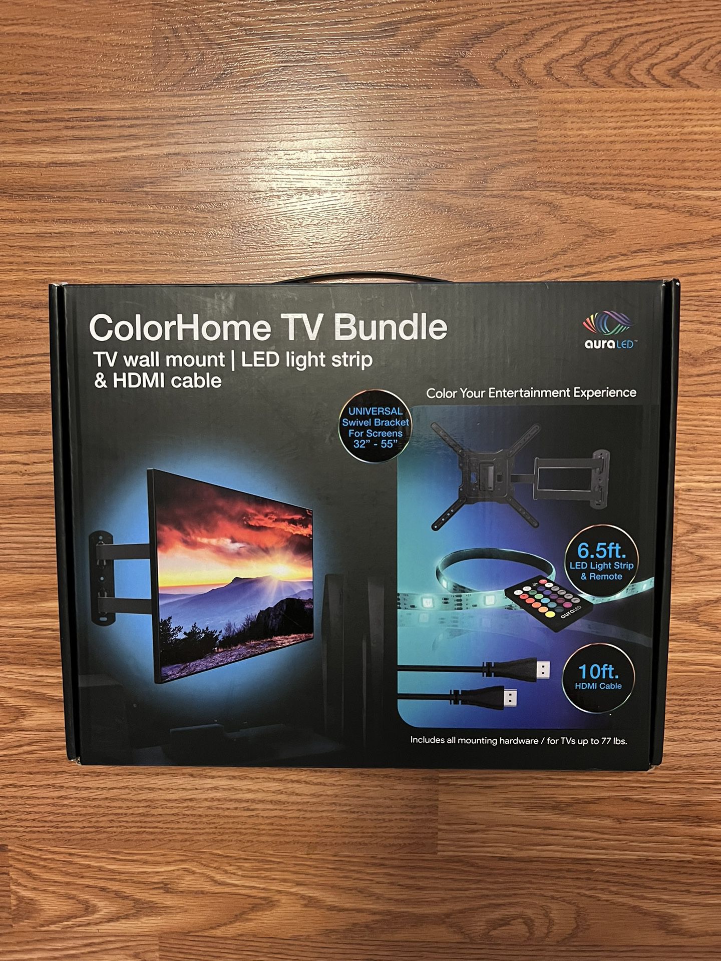 Color Home Tv Bundle Wall Mount Led Light Strip And Hdmi Cable