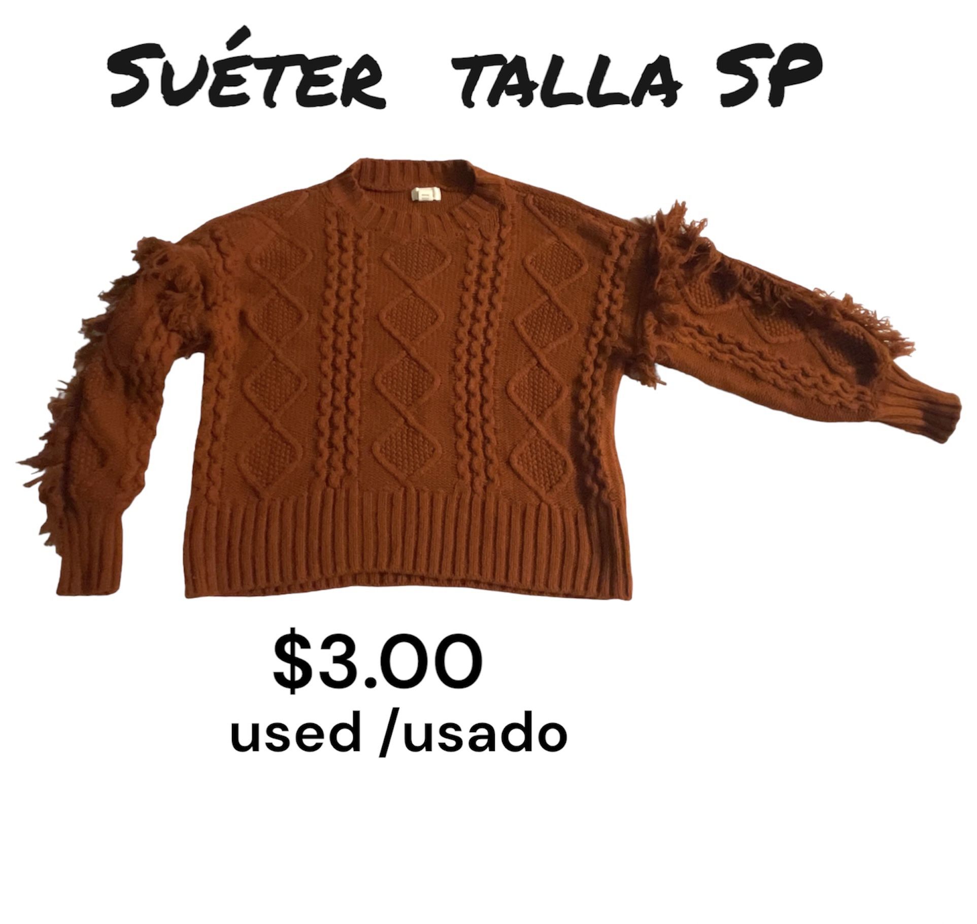 Lindo Suéter $3 Usado 