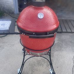 Kamado Joe Big Joe I 24-in W Blaze Red Kamado Charcoal Grill