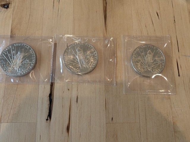1988 Marshall Island Launch Space Shuttle Discovery Coin