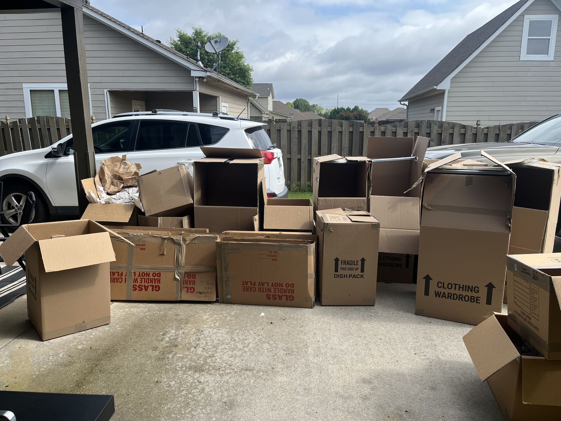 Moving Boxes And Packing Paper