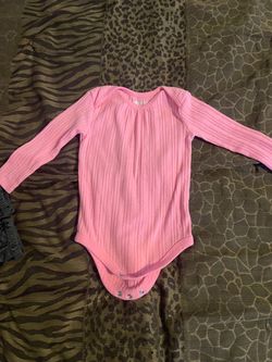 Garanimals 18M Pink Long Sleeve Bodysuit