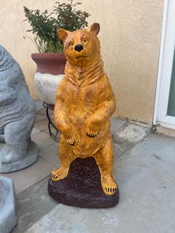 New Bear Made Out Of Cement