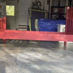 Pottery Barn Twin Bed Red