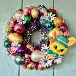 Vintage Inspired Easter Wreath