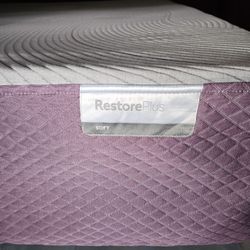 LIKE NEW!  Purple Restore Plus Soft Queen Mattress - Delivery Available!