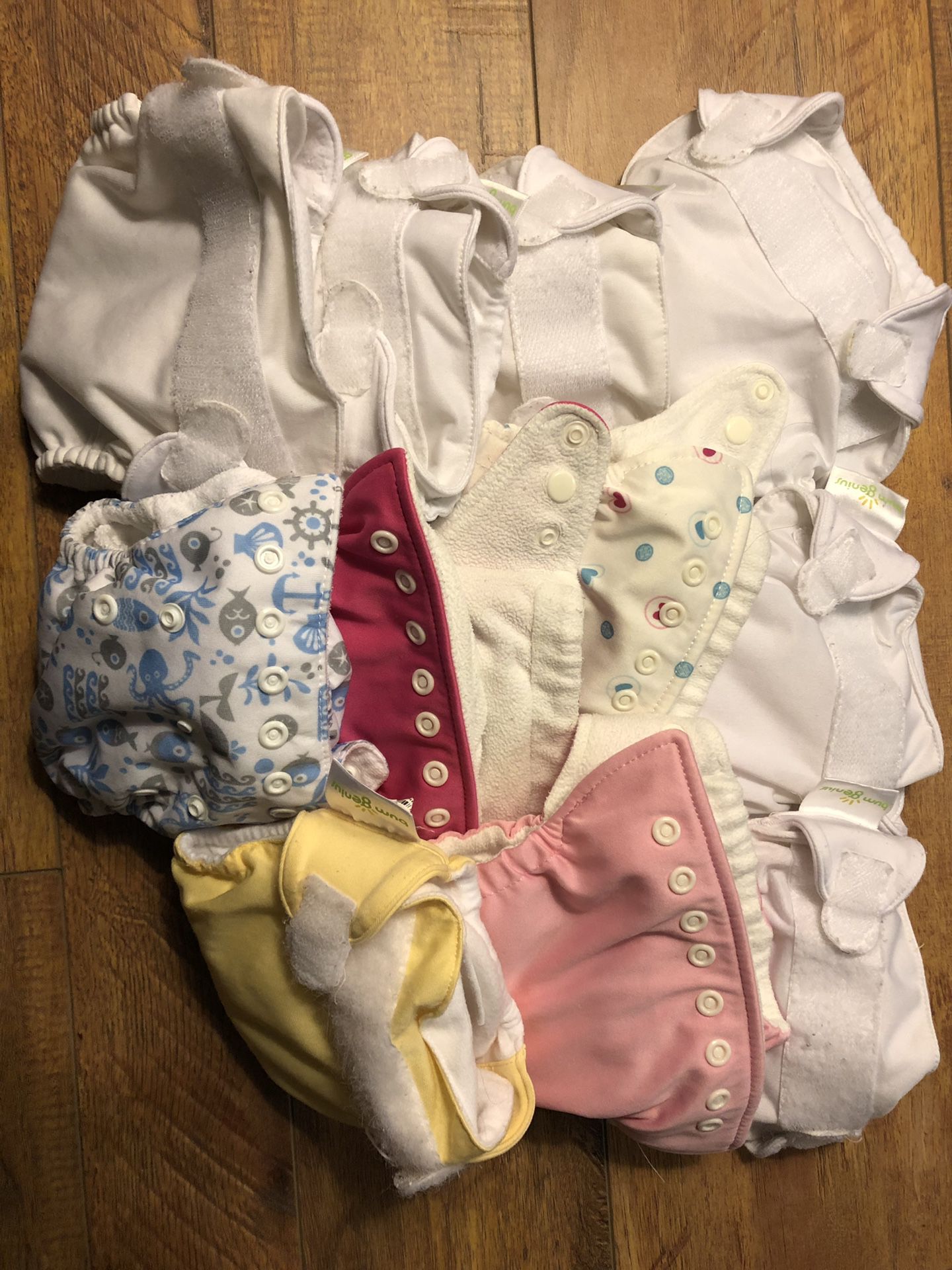 11 newborn cloth diapers