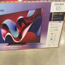65" Screen Oled C4 BY LG THINQ EVO.  No Base Included.  Free Wallmount Bracket.  New Condition Tv With Warranty 
