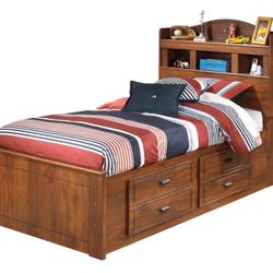 Twin Bookcase Bed 