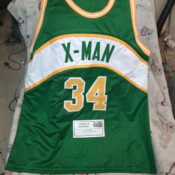 Xavier McDaniel Autographed Jersey W/Certificate Of Authenticity 