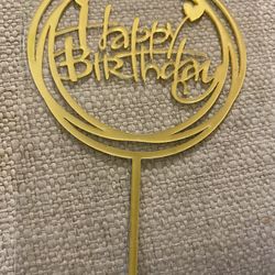 Cake Topper Happy Birthday 