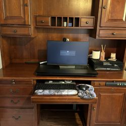 Desk and Hutch Meridian by Riverside home office collection