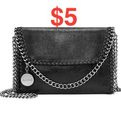 Cross Body Purses for Women Fashion Small Crossbody Bags Chain Cellphone Bags (Black)
