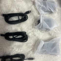 Usb c charger adapter and cable x3