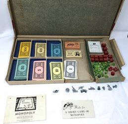 Vintage Monopoly board game War Time