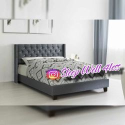 NEW FULL BED FRAME AND MATTRESS 