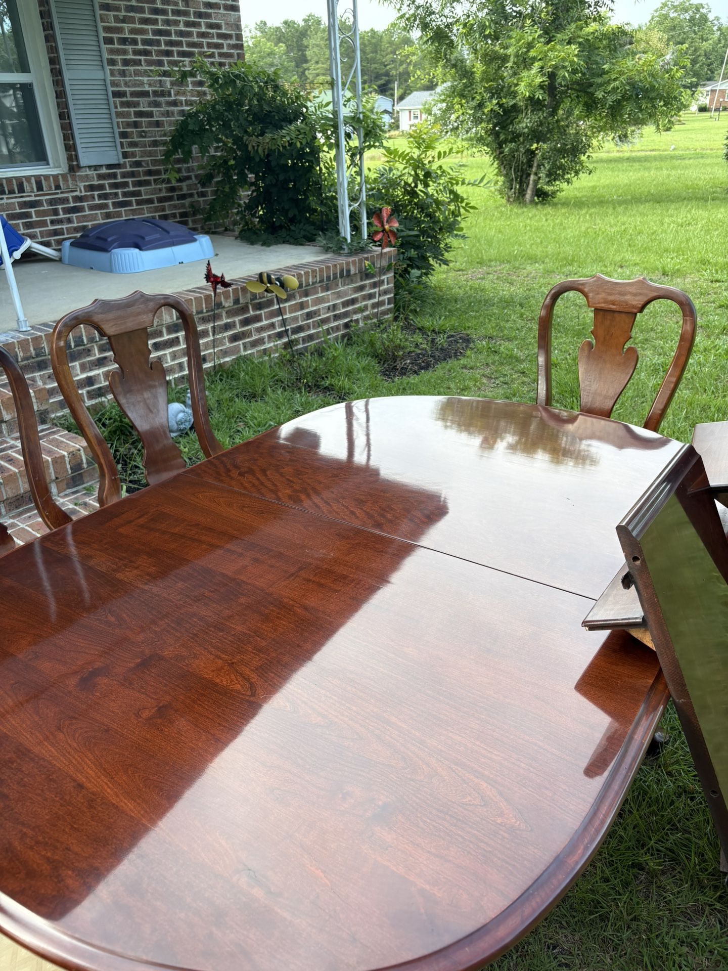 Solid Cherry Wood Dining Table