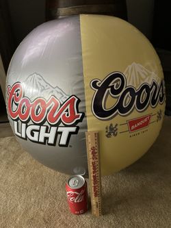 🔥 Coors Banquet Original / Coors Light Beach Ball Party Inflatable 