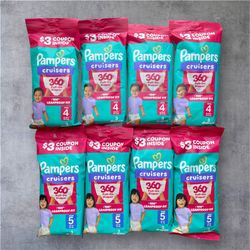 Pampers Cruisers 360 Baby Diapers OPENED