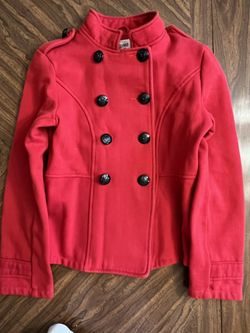 Girls Red Coat Jacket Size Small 