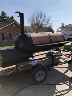 New Commercial 500 gallon tank bbq smoker