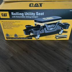 CAT Rolling Utility Seat With Detachable Sitting Creeper