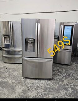 Refrigerator LG 2020 Stainless Steel 3 Doors Ice Maker Excellent Working Ice Maker Excellent