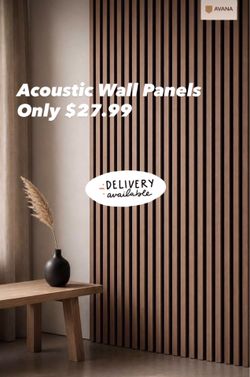 Acoustic wall Panels
