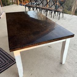 Wooden Table And Chairs