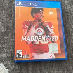 PS4 MADDEN NFL 20 $20