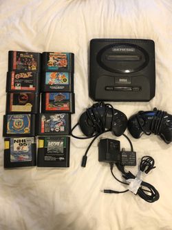 Sega genesis model 2 console bundle games sonic