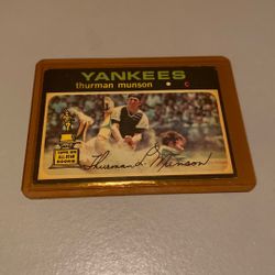 1971 Topps Thurman Munson Rookie Card 