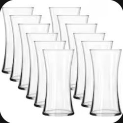 NEW Clear Vase Tower 8" 