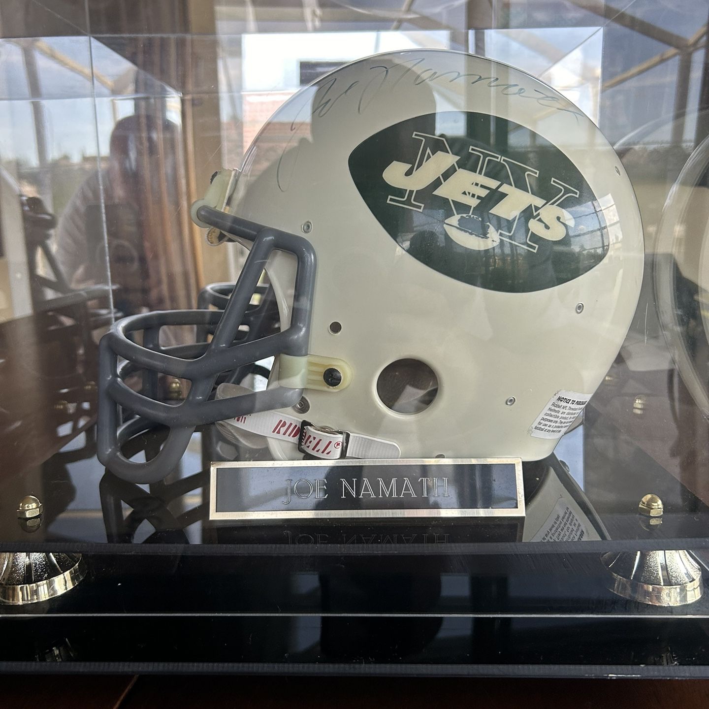 Joe Namath Autographed Jets Helmet