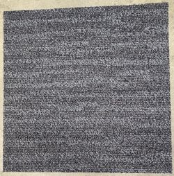 NEW! (19) 2'x2' RUG SECTIONS/BLACK AND GREY