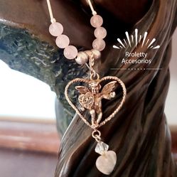 Sterling Silver 925 Necklace With Angel Pendant 