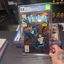 Venom Funeral Pyre #1 Featuring Punisher Holographic CGC9.8 Dated 8/1993