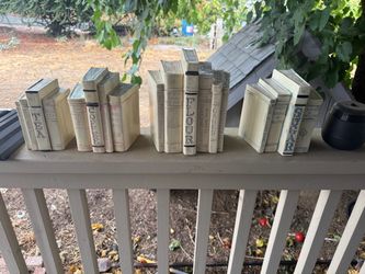 Ceramic Kitchen Book Figurine Set