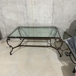 Glass Coffee Table  & End Table