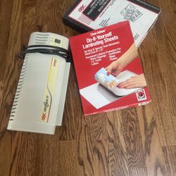 Laminate Machine + Pouches
