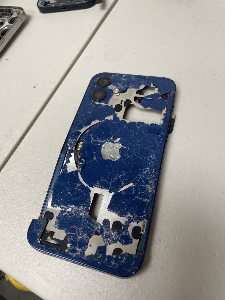 iPhone 12 13 Pro Max Back Glass 14 Plus cracked replacement 16 pro screen 15 housing frame