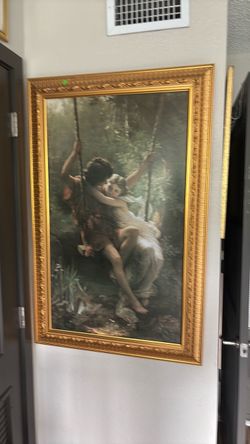 Framed Classical Romantic Painting Print $50