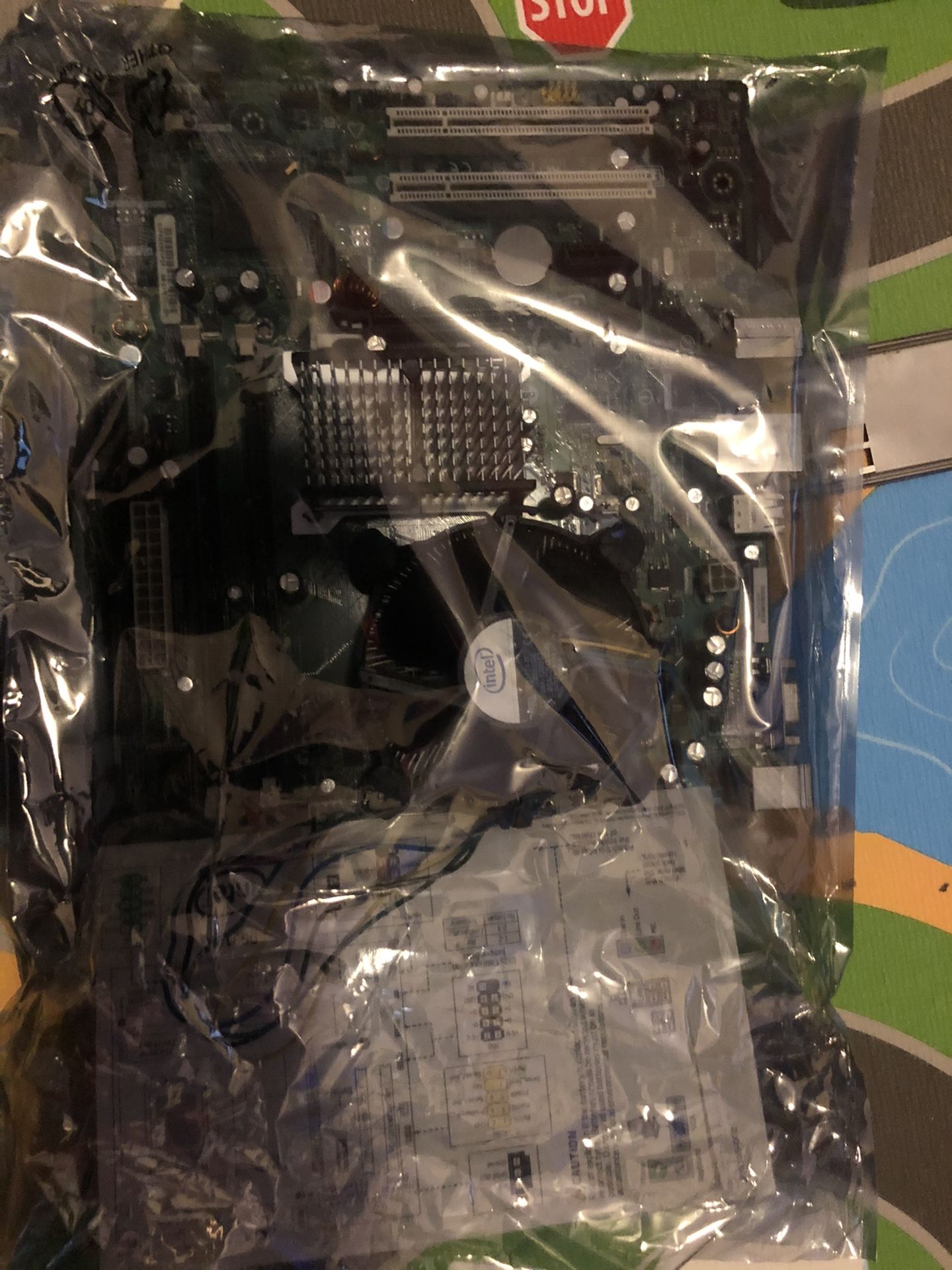 Msi motherboard and intel cpu 3g and 4gb memory ram combo