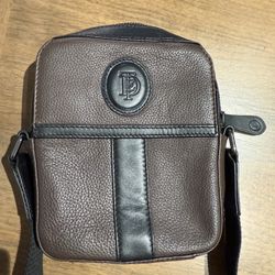 Ted Baker London Men's Leather Crossbody Bag - Brown & Black