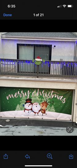Garage Door Christmas Banner
