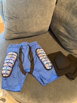 Protect Your Backside. Butt-pads, Padded Protective Shorts and Knee Pads Set