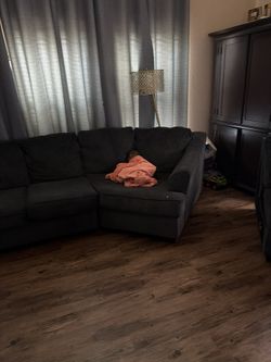 Blue Sectional With Removable Section